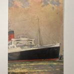 Cunard White Star:  Mauretania 2 Interior foldout In German