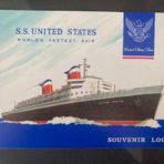 United States Lines: SSUS Log Card voyage 347 Eastbound