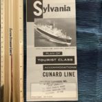 Cunard: Sylvania Deck Plan for July 1964