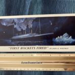 White Star Line: First Rockets Fired Oversized Postcard